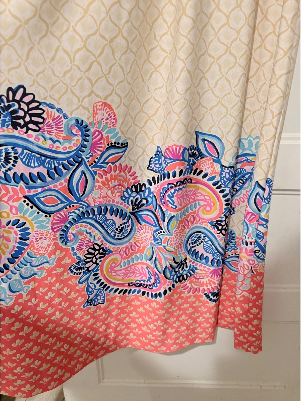 Lilly Pulitzer Minka Maxi Dress Sz 8 Coral Spritz Beach Bungalow Twist Front - Picture 5 of 8